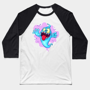 Cute Cartoon Ghost. Baseball T-Shirt